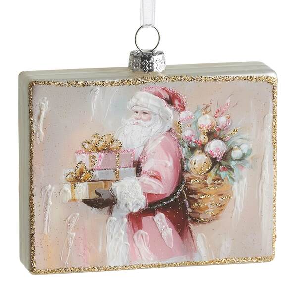 Item 282504 Twilight Tidings Santa Rectangle Ornament