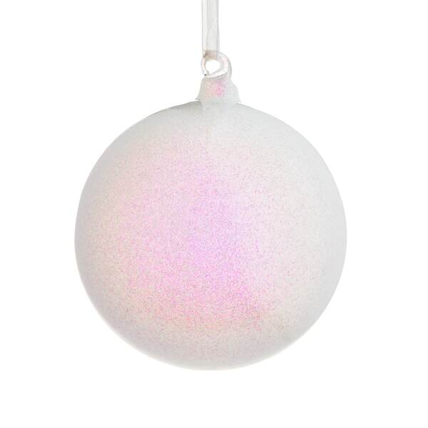 Item 282511 Glitter Iridescent Ball Ornament
