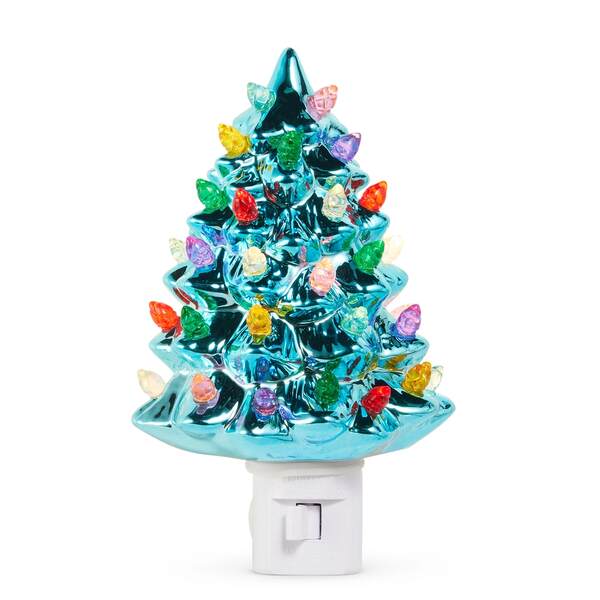 Item 282516 Blue Metallic Vintage Night Light