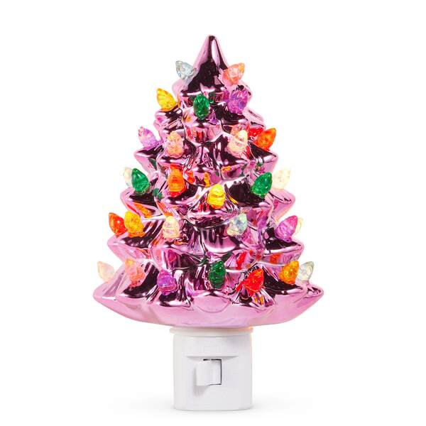 Item 282517 Pink Metallic Vintage Night Light