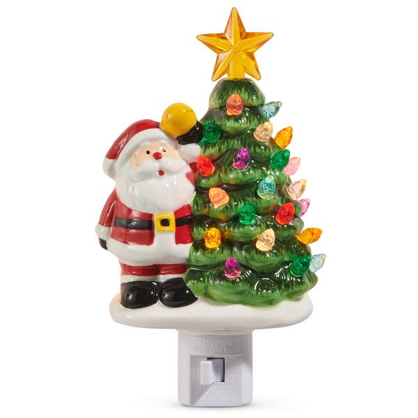 Item 282518 Santa With Tree Nightlight