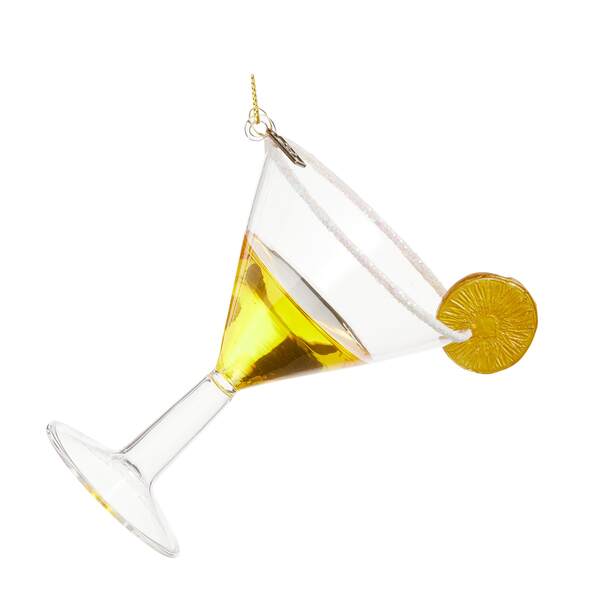 Item 282520 Lemon Drop Cocktail Ornament