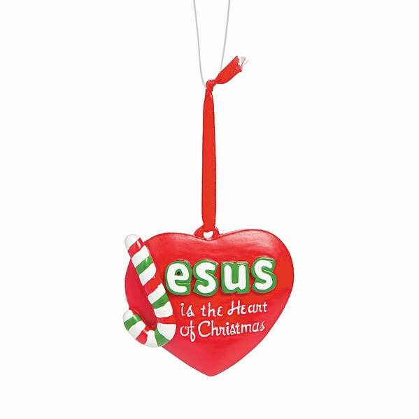 Item 291009 Jesus Is the Heart of Christmas Ornament