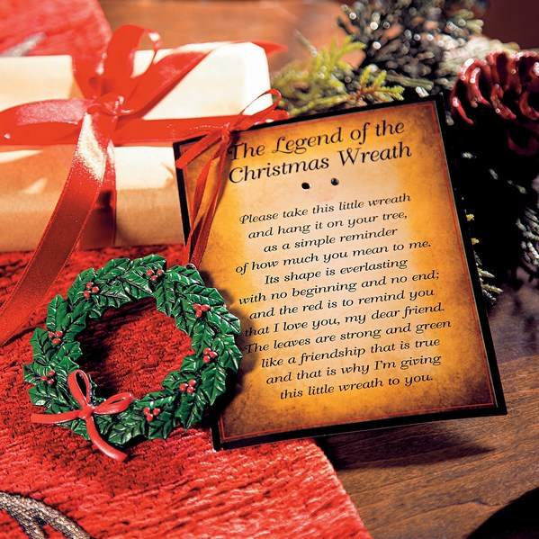 Item 291014 The Legend of the Christmas Wreath Ornament
