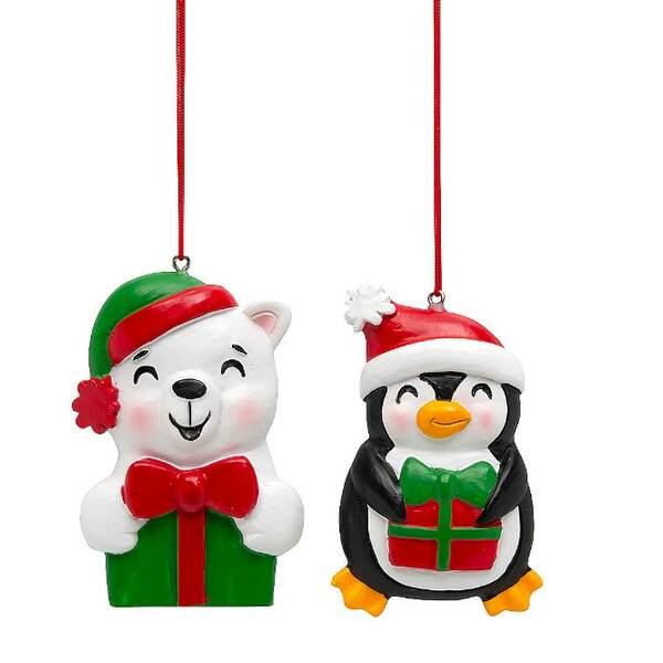 Item 291030 Winter Animal Ornament