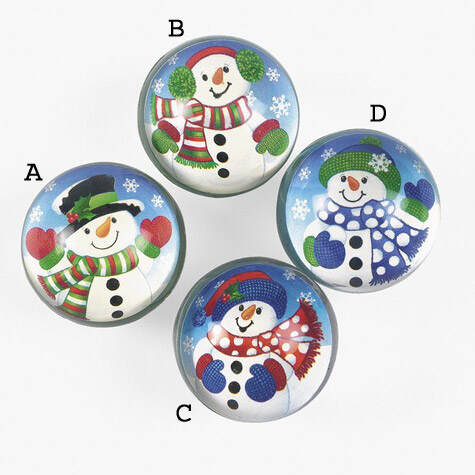 Item 291107 Snowman Bouncing Rubber Ball