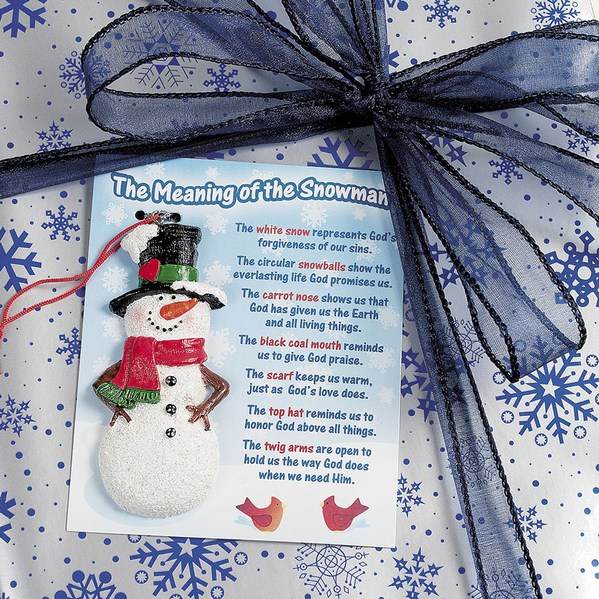 Item 291109 The Meaning of the Snowman Ornament