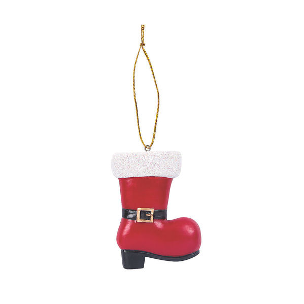 Item 291156 Santa Boot Christmas Ornament