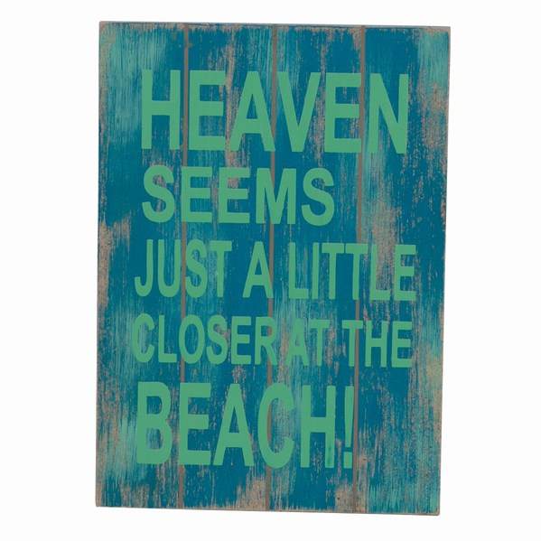 Item 294025 Heaven/Beach Teal Plaque
