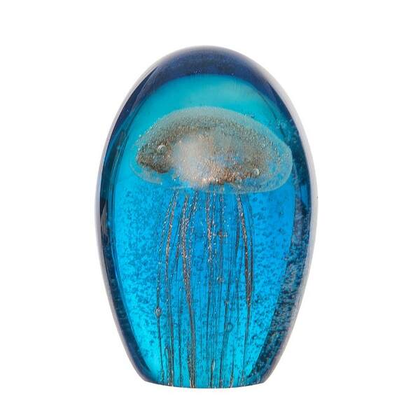 Item 294071 Blue Glass With Jellyfish