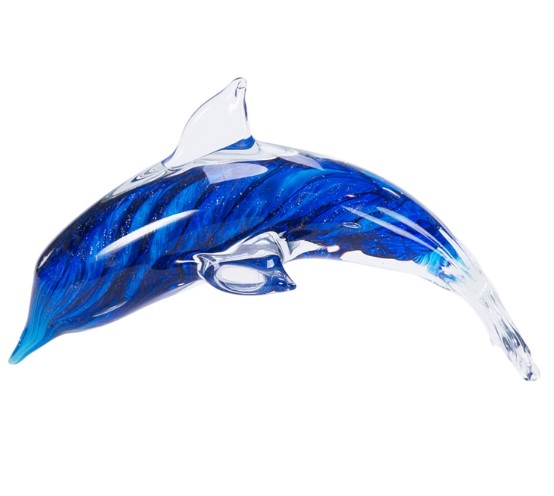 Item 294182 Blue Swirl Dolphin Figurine