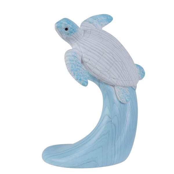 Item 294285 Small Blue/White Turtle On Wave