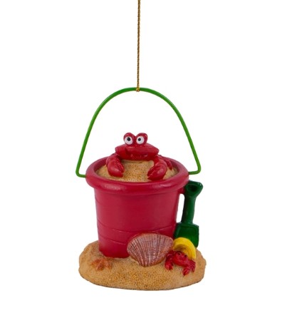 Item 294444 Bucket With Crab Ornament