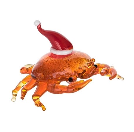 Item 294474 Holiday Crab Mini Glass Figurine