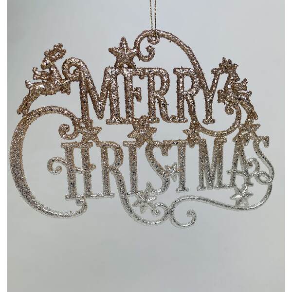 Item 302042 Gold/Silver Mery Christmas Ornament