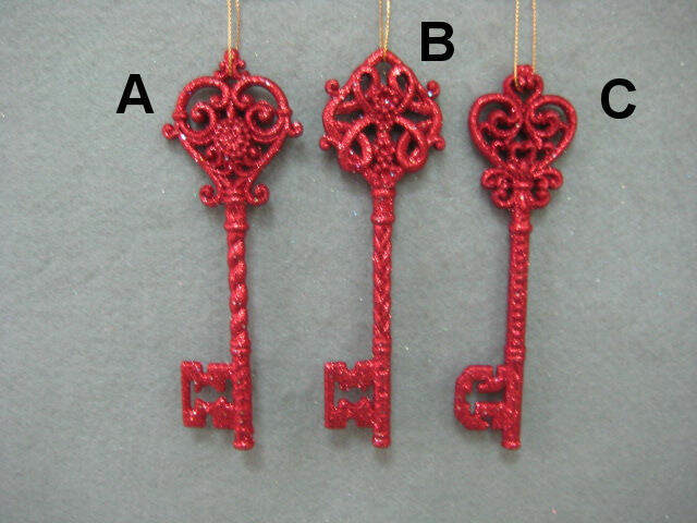Item 302098 Red Key Ornament