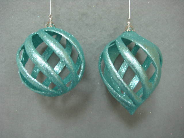 Item 302306 Aqua Ball/Finial Ornament