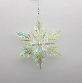 Item 302387 Apple Green Snowflake Ornament