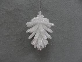Item 302389 White Pine Cone Ornament