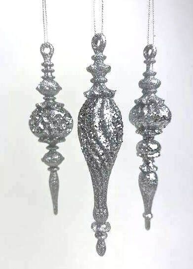 Item 302434 Silver Finial Hanging Ornament