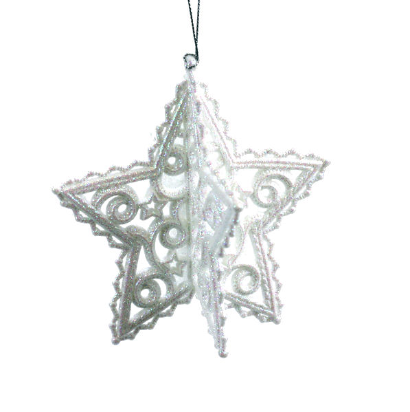 Item 303001 Iridescent Star Ornament