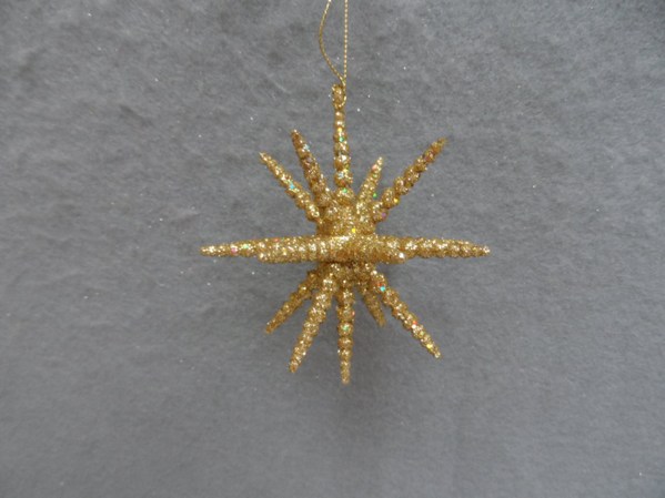 Item 303072 Gold 3D Star Ornament