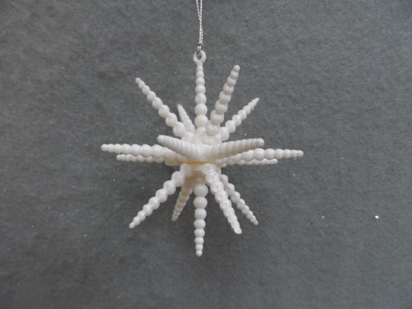 Item 303074 White 3D Star Ornament