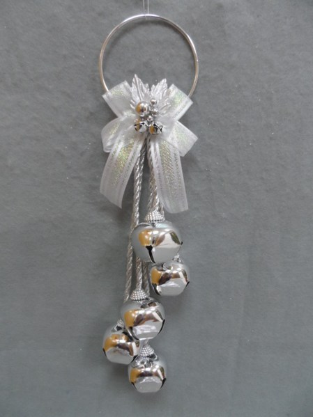 Item 303079 Silver Jingle Bell Cluster Door Hanger/Ornament