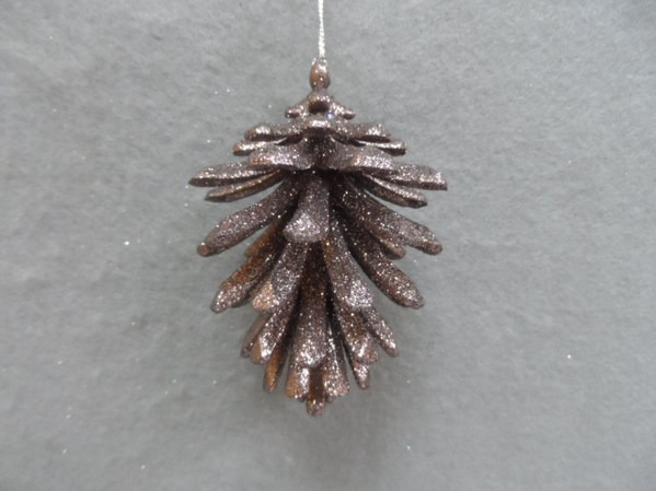 Item 303114 Light Brown Pine Cone Ornament