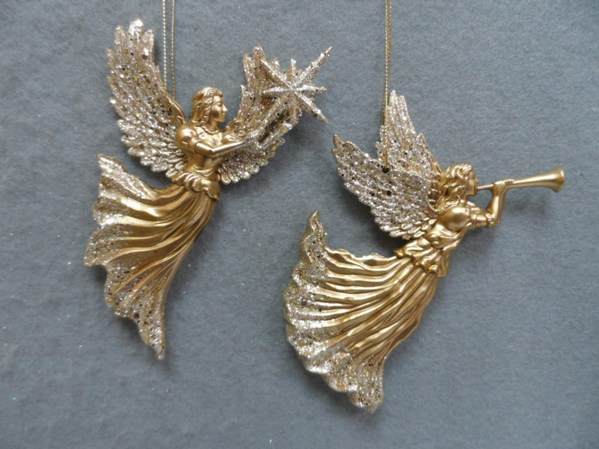 Item 303132 Copper/Gold Angel Ornament