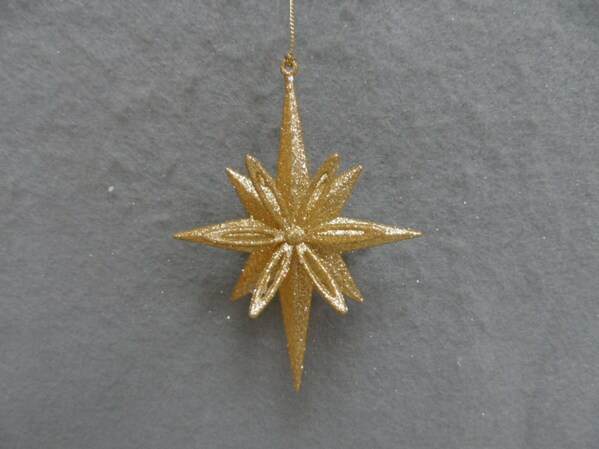 Item 303138 Gold North Star Ornament