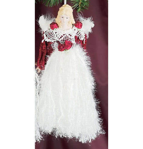 Item 312001 Red/White Angel Ornament