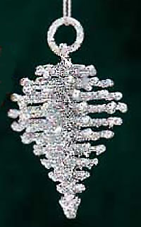 Item 312036 Silver Spindle Ornament