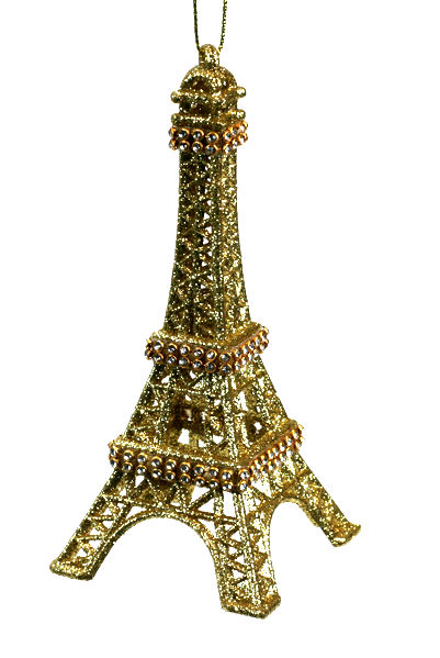 Item 312046 Gold Eiffel Tower Ornament