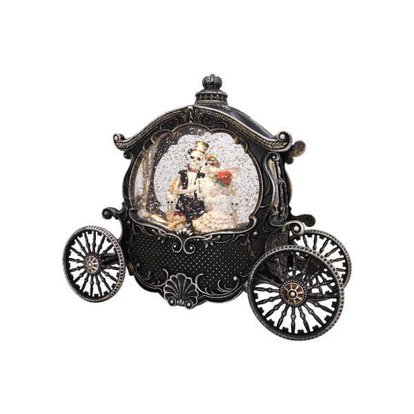 Item 322041 Halloween Skeleton Wedding Glitter Carriage