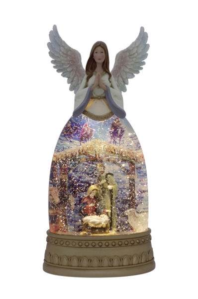 Item 322061 Angel Nativity Glitter Lantern