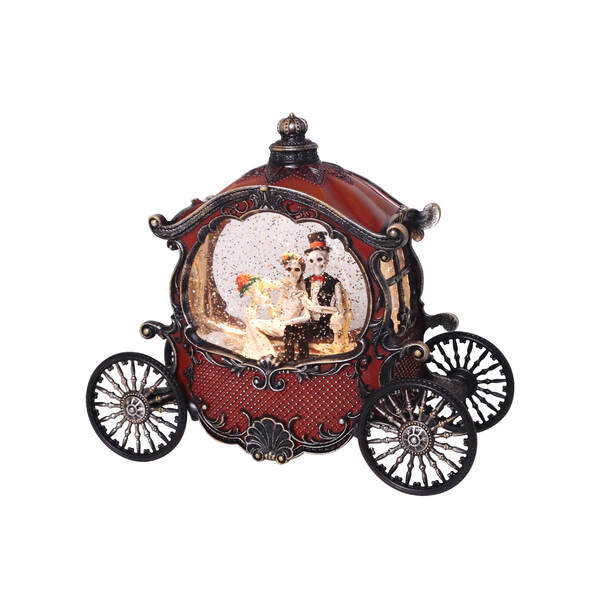 Item 322165 Halloween Glitter Skeleton Carriage Lantern