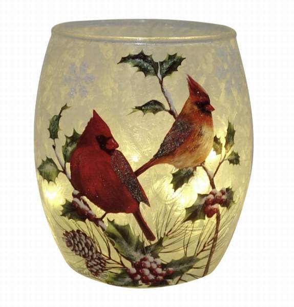 Item 322274 Light Up Cardinal Vase