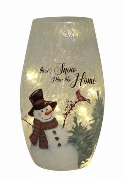 Item 322275 Light Up Snowman Vase