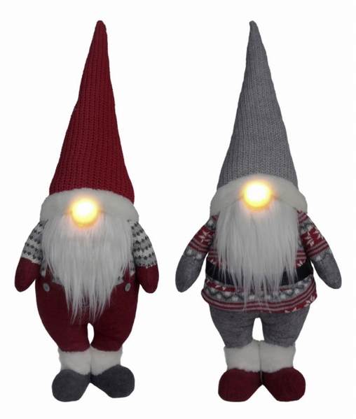 Item 322283 Standing Gnome With Light Up Nose