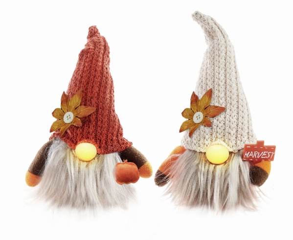 Item 322328 Fall Gnome With Light Up Nose