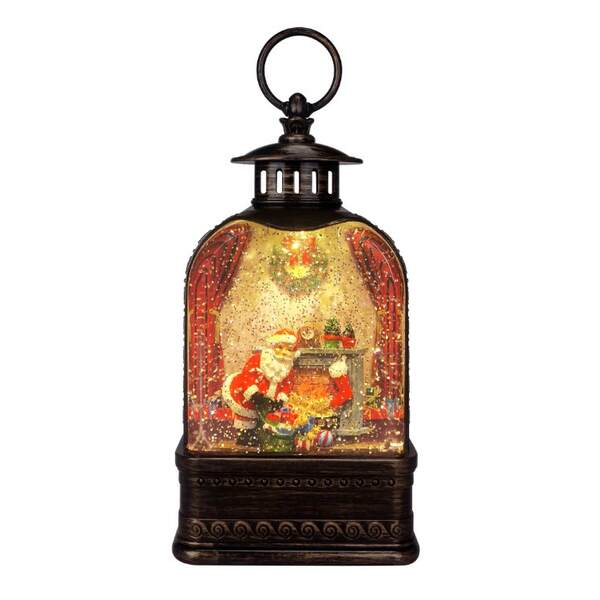 Item 322392 Santa Fireplace Dome Lantern