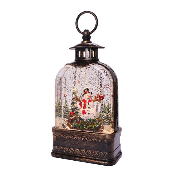 Snowy Pines Glitter Dome Lantern - Item 322581 | The Christmas Mouse