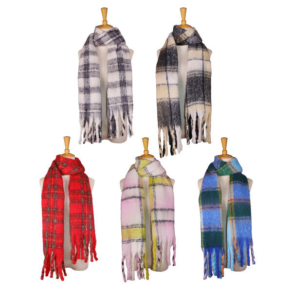 Item 322597 Ivy Haven Brushed Plaid Scarf