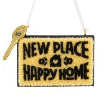 Item 333041 New Home Doormat Dated 2025 Ornament