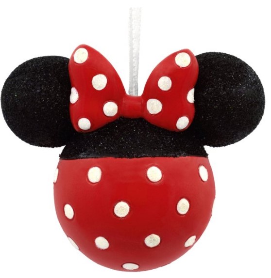 Item 333188 Minnie Mouse Glitter Icon Head Ornament