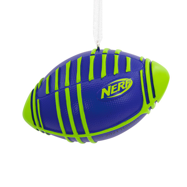 Item 333231 Hasbro Nerf Football Ornament
