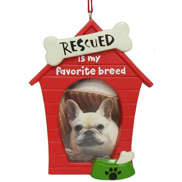 Item 333243 Rescue Dog Photo Frame Ornament