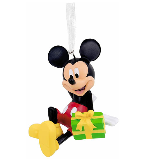 Item 333347 Mickey Mouse Sitting With Gift Ornament