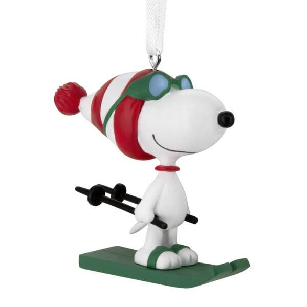 Item 333785 Snoopy Skiing Ornament